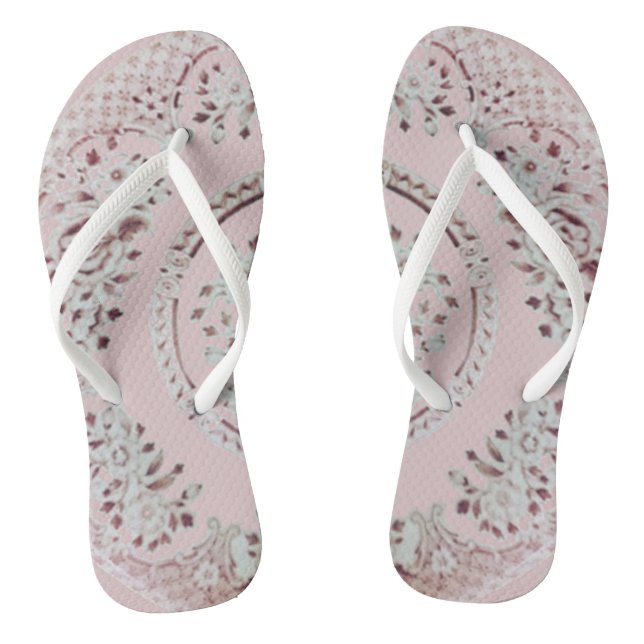 Pink Gibson Girl Thongs (Footbed)