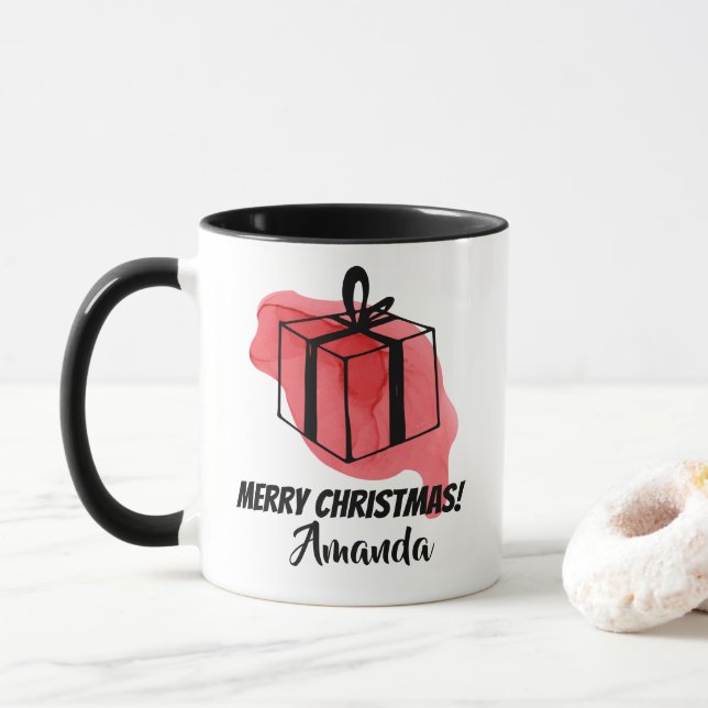 Pink gift   mug (With Donut)