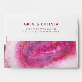 Pink Gilt Agate Wedding Invitations Envelopes
