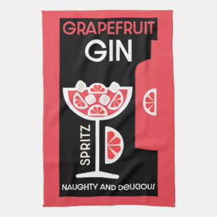 Pink Gin  Tea Towel