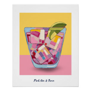 PINK GIN & TONIC 1 POSTER