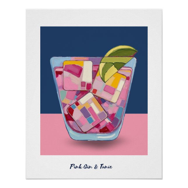 PINK GIN & TONIC 3 POSTER  (Front)