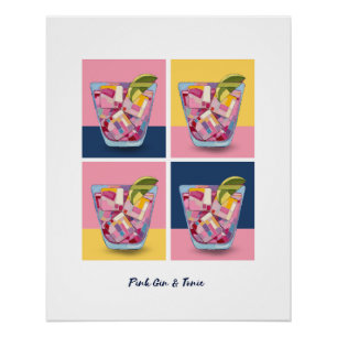 PINK GIN & TONIC 5 POSTER