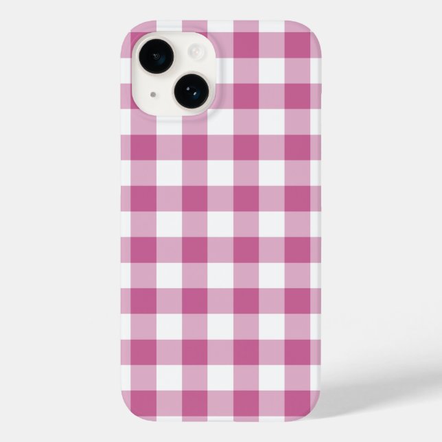 Pink Gingham Case-Mate iPhone Case (Back)