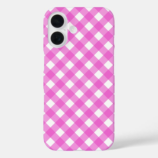 Pink gingham  Case-Mate iPhone case (Back)