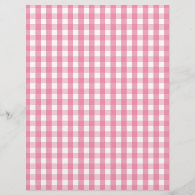 Pink Gingham Check Pattern (Front)