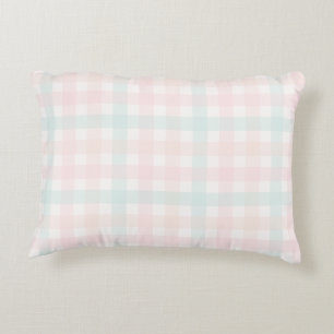 Pink Gingham Decorative Cushion
