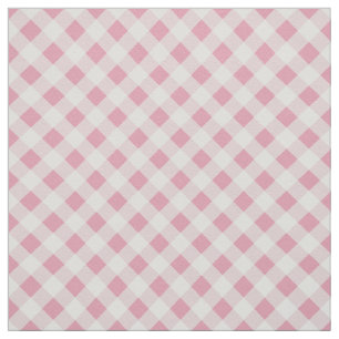 Pink Gingham Fabric