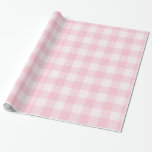 Pink Gingham For Oh Baby Collection Wrapping Paper<br><div class="desc">You can find additional coordinating items in our "Oh Baby Balloon Baby Shower" collection.</div>