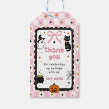 Pink Gingham Halloween Birthday Party