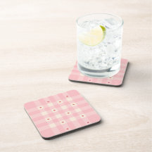 Pink Gingham Hearts Valentine 