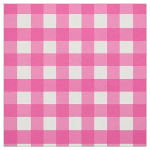 Pink Gingham Mini Check Fabric