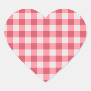 Pink Gingham Sticker – Cozy and Cute Vibes