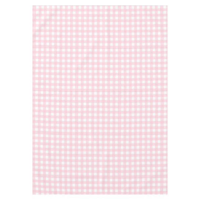 Pink Gingham Tablecloth (Front)