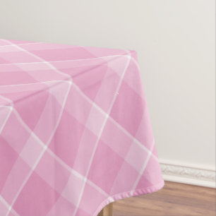 Pink Gingham Tablecloth