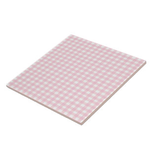 Pink Gingham Tile
