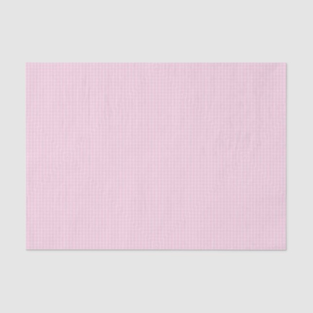 Pink Gingham Tissue Paper (Front)