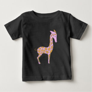Pink Giraffe Baby Onsie Creeper