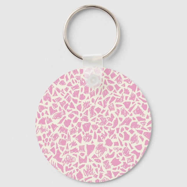 Pink Giraffe Key Ring (Front)