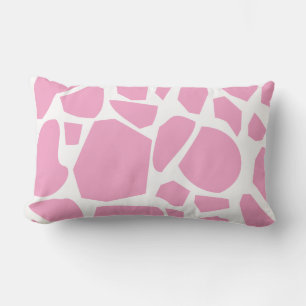 Pink Giraffe Lumbar Pillow