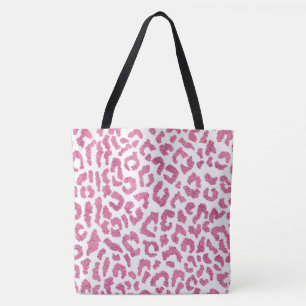 Pink Giraffe Pattern Tote Bag