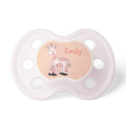 Pink Giraffe Personalised Baby Pacifier