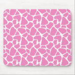 Pink Giraffe Print Mousepad<br><div class="desc">Giraffe print custom mouse pad</div>