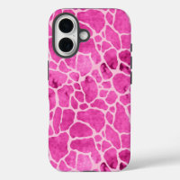Pink Giraffe Skin Acid Wash Pattern