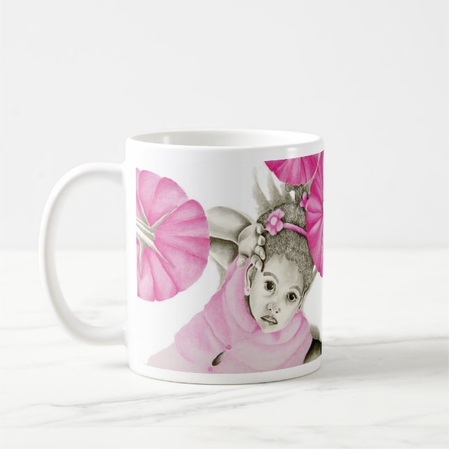 Pink girl 3 Double Mug (Left)