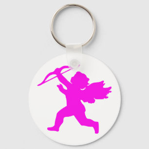 Pink Girl Angel Key Chain