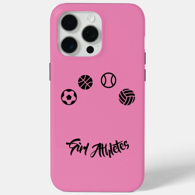 Pink Girl Athletes Iphone Case (Back)