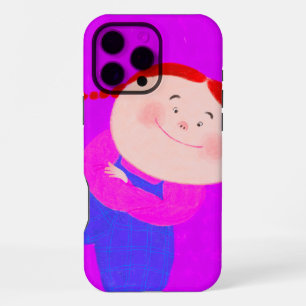 pink girl iPhone 16 pro max case
