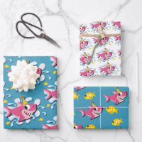 Pink Girl Shark Baby Birthday
