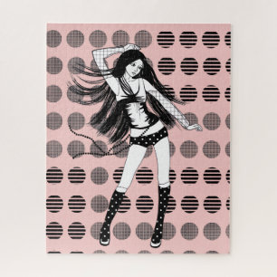 pink girlfriend dancer jigsaw puzzle