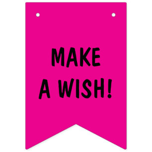 PINK GIRL'S BIRTHDAY PHOTO BUNTING BANNER
