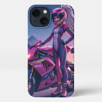 Pink Girl's design iPhone 13 Case