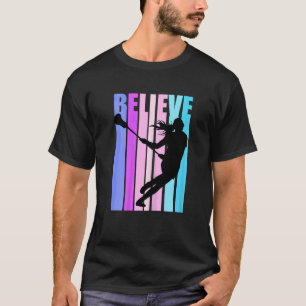 Pink Girls Lacrosse Player Coach Team Coaching Mot T-Shirt
