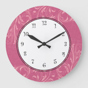 Pink Girls Wall Clocks