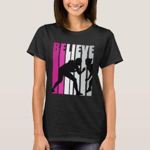 Pink Girls Wrestling Believe Motivational Squad Gi T-Shirt