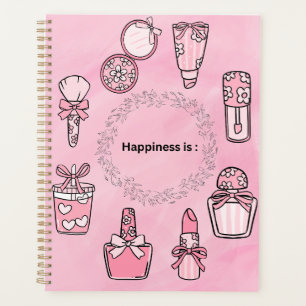 Pink Girly Aesthetic Background Planner