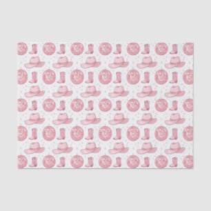 Pink Girly Aesthetic Disco Ball Pattern Tissue Paper