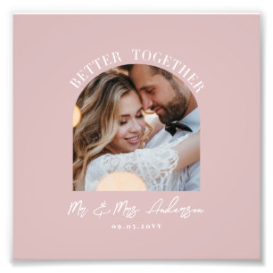 Pink girly arch photo wedding gift home decor