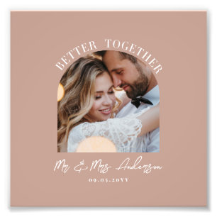 Pink girly arch photo wedding gift home decor print