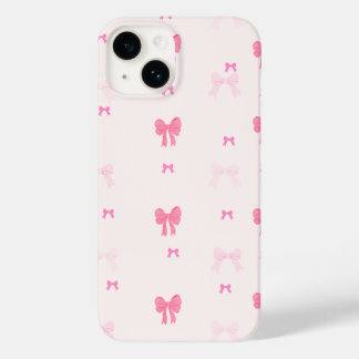 pink girly bow aesthetic phone case