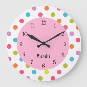 Pink Girly Clocks