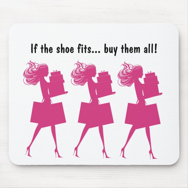 Pink Girly Funny Mousepads (Front)