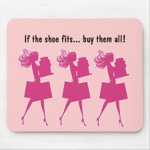 Pink Girly Funny Mousepads