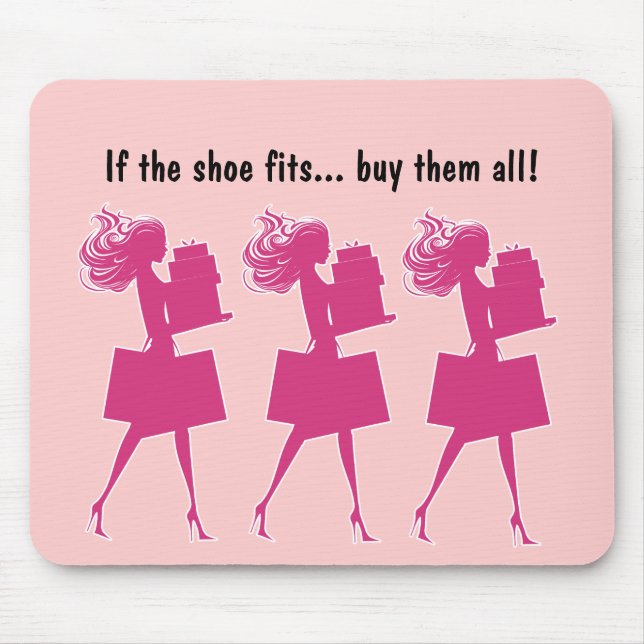 Pink Girly Funny Mousepads (Front)