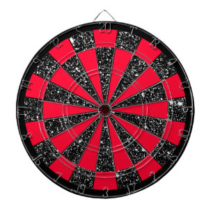 Pink Girly Geeky Darts Starry Sparkly Glittery Dartboard