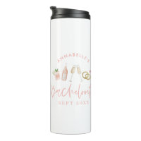 Pink girly modern champagne bachelorette stylish